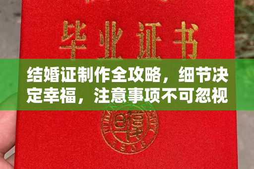 苏家屯结婚证制作全攻略，细节决定幸福，注意事项不可忽视