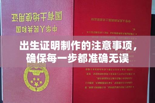 苏家屯出生证明制作的注意事项，确保每一步都准确无误