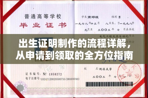 苏家屯出生证明制作的流程详解，从申请到领取的全方位指南